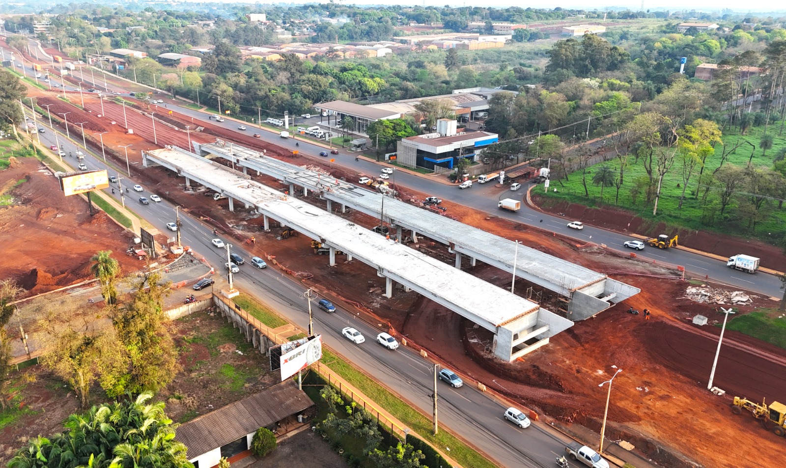 Viaducto Km 10 CDE: 57% de avance en construcción