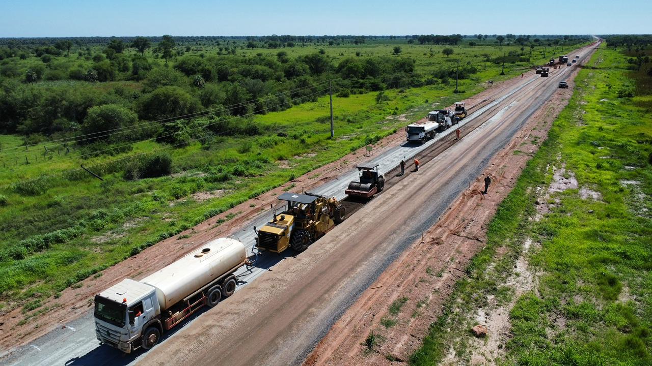 Ruta PY05: avances en pavimento rígido norte