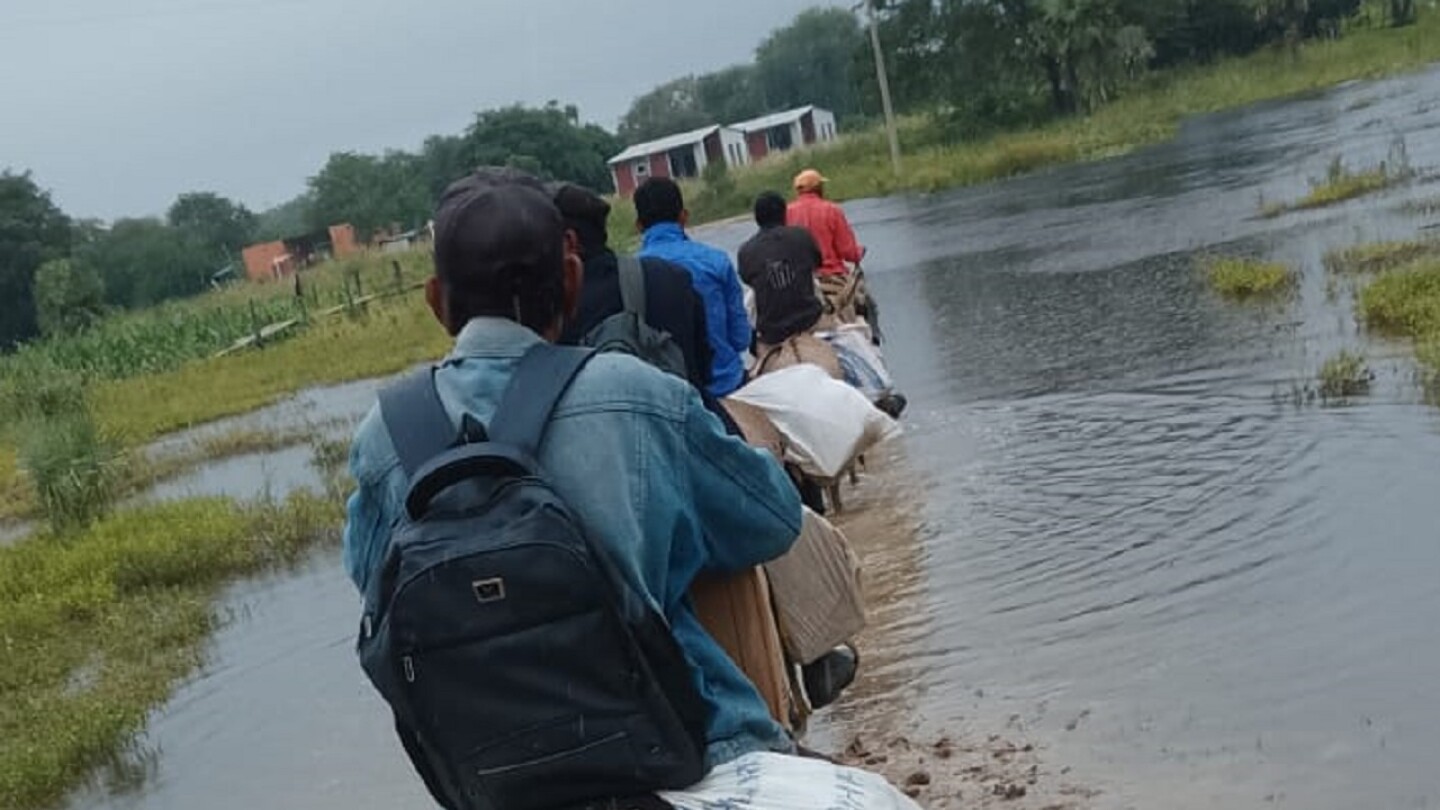 Inundaciones aíslan comunidades indígenas en Presidente Hayes