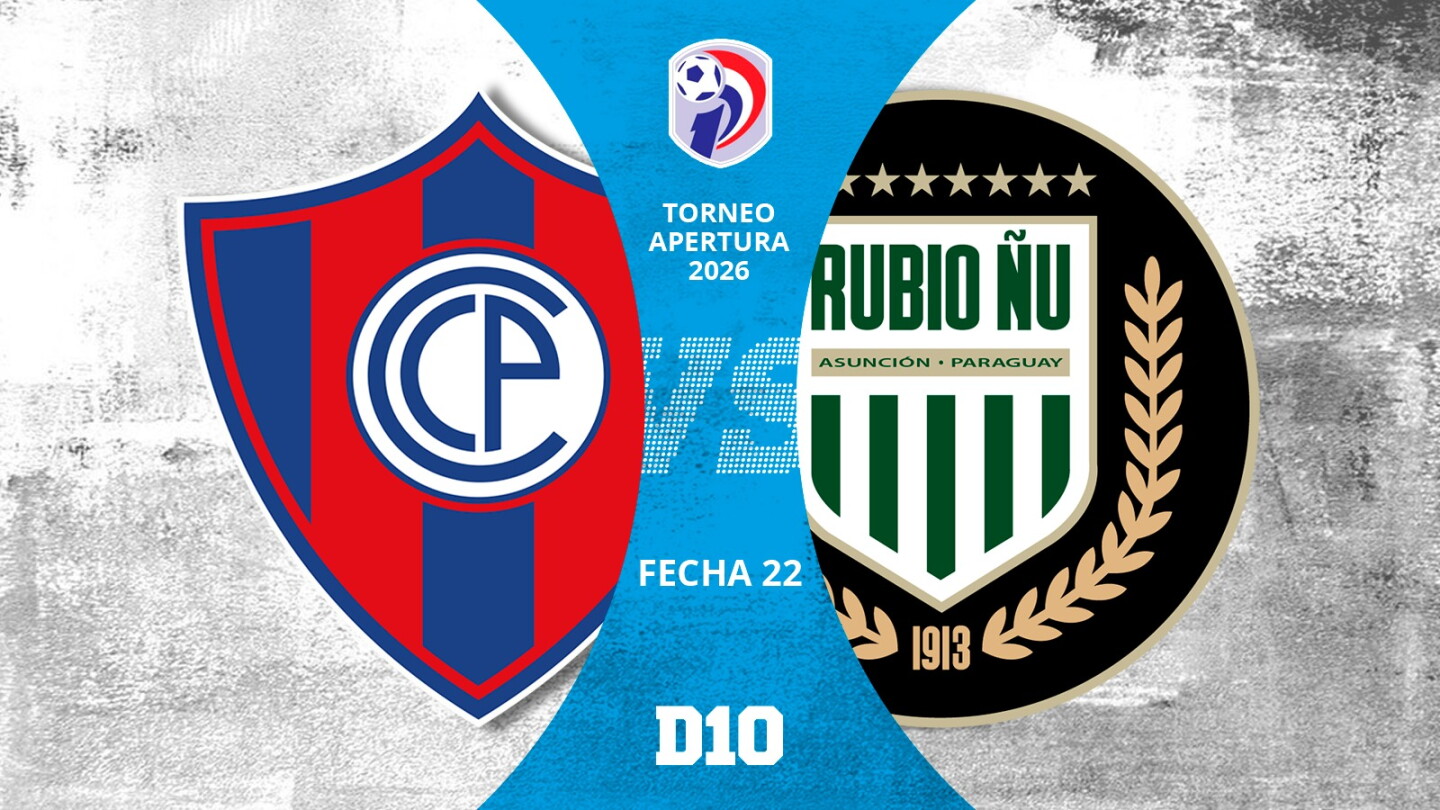 Cerro Porteño vs. Rubio Ñu: encuentro de la fecha 22