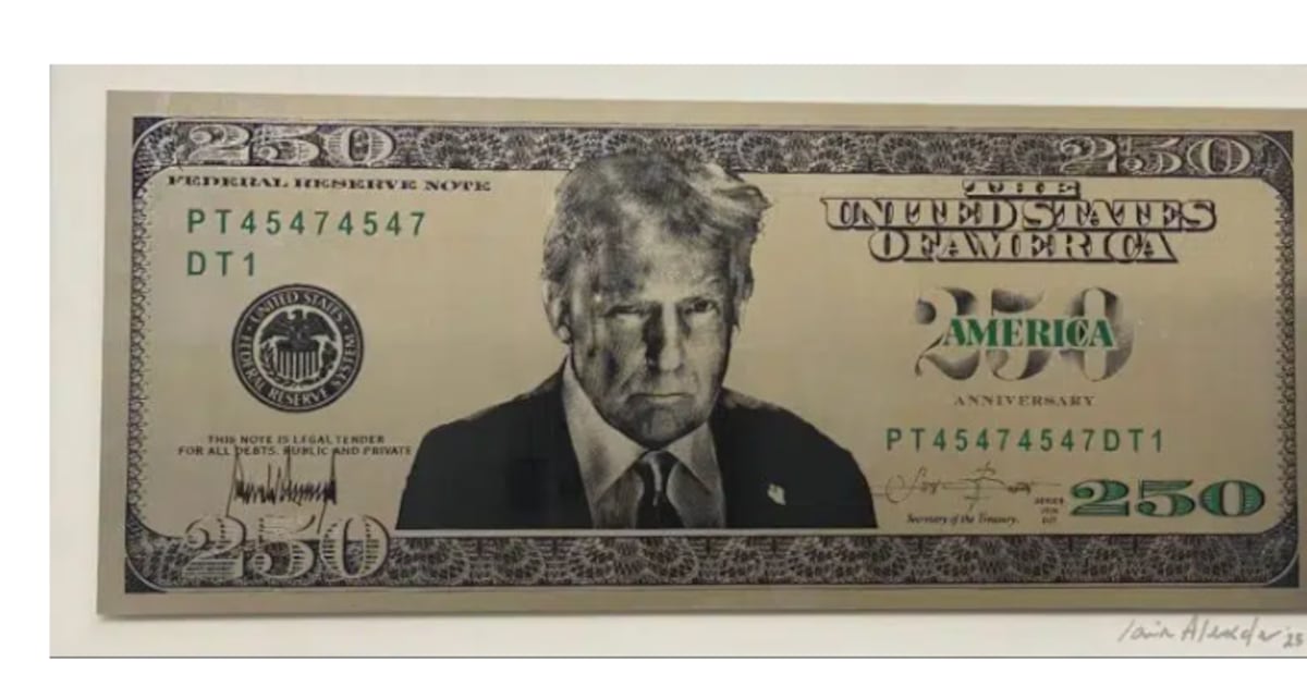 Proponen nuevo billete de USD 250 con imagen de Trump en Estados Unidos
