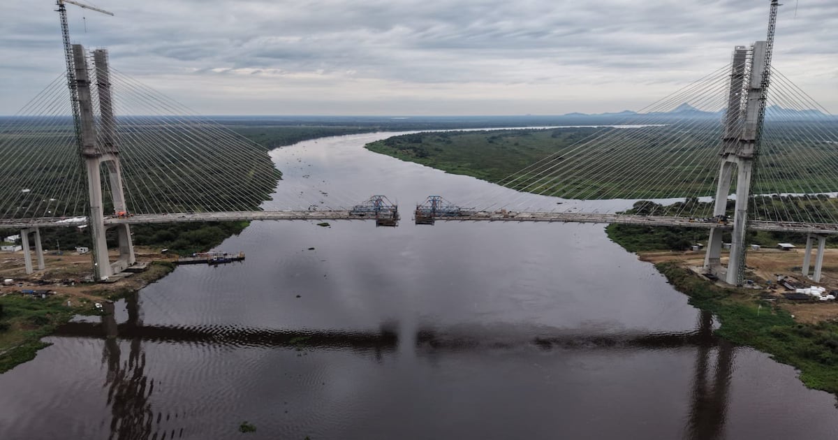 Puente de la Bioceánica está a 13,6 metros de completarse